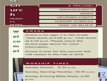 Tablet Screenshot of hersheybaptist.com